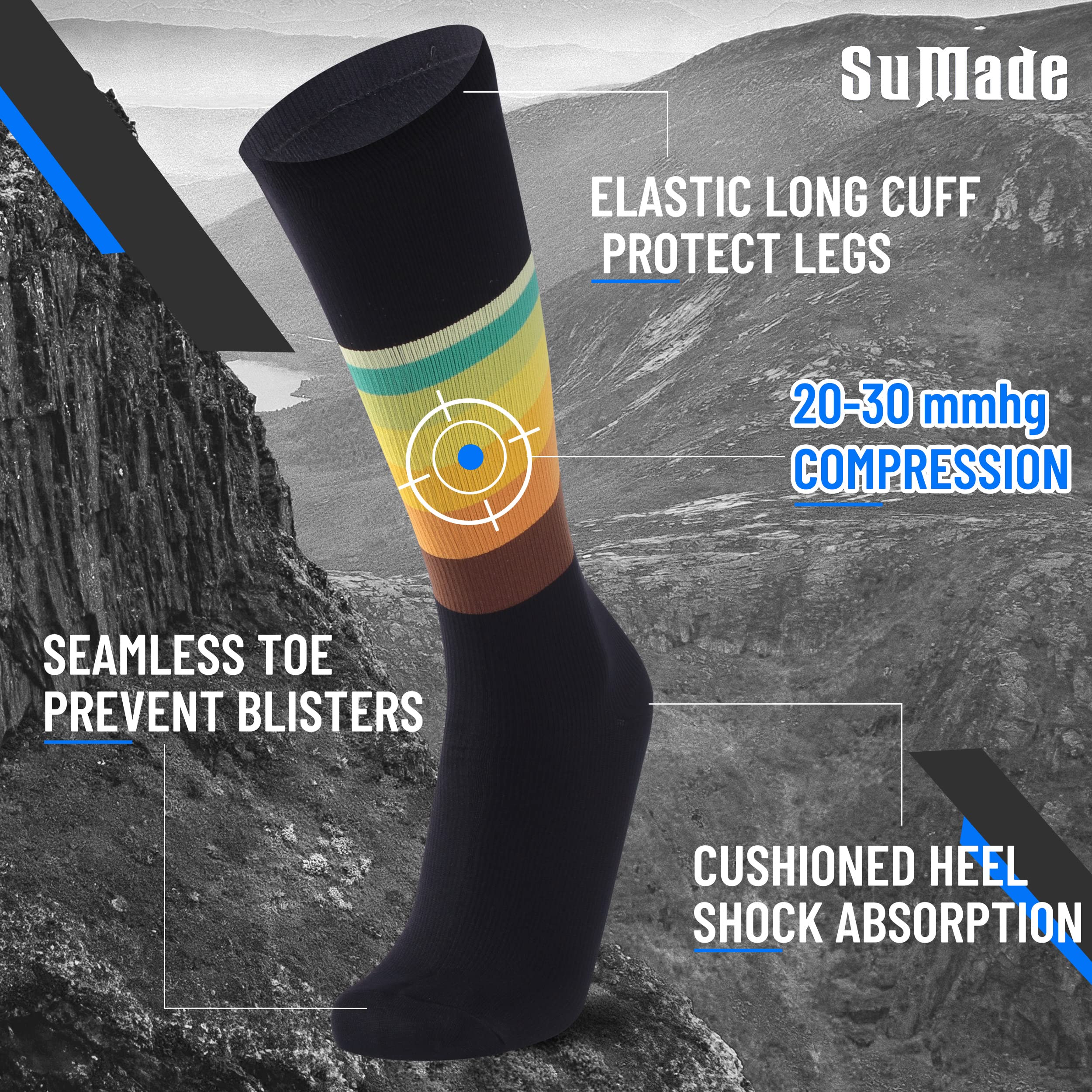 Waterproof Knee High Socks for Men & Women - Breathable Hiking, Kayaking, Fishing & Outdoor Sports Socks (1 Pair) - Stay Dry During Rainy Adventures & Water Activities