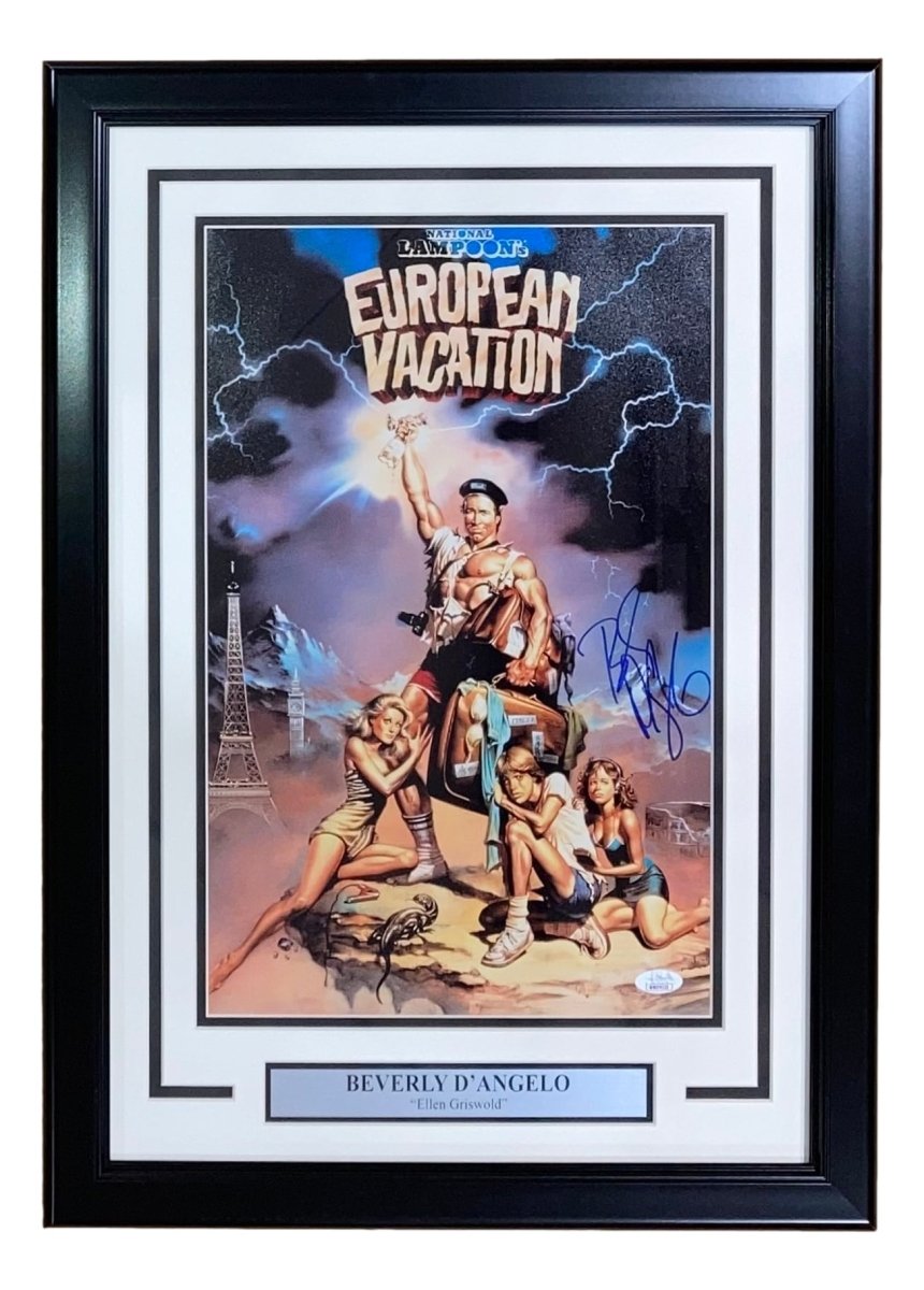 Beverly D'Angelo Autographed Framed 11x17 Photo - National Lampoon's European Vacation Movie Memorabilia - JSA Certified - Perfect for Movie Fans & Collectors Display