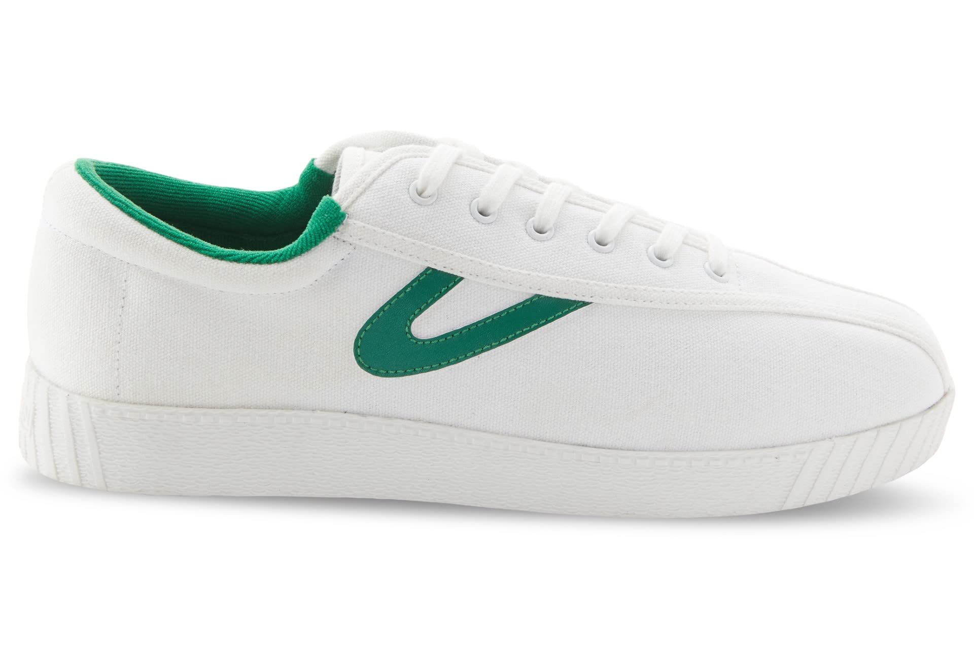 TRETORN Men's Nylite Canvas Sneakers - Comfortable Casual Shoes for Walking, Running & Everyday Wear | Classic White Low-Top Tennis Shoes for Men | Perfect for Gym, Work & Street Style