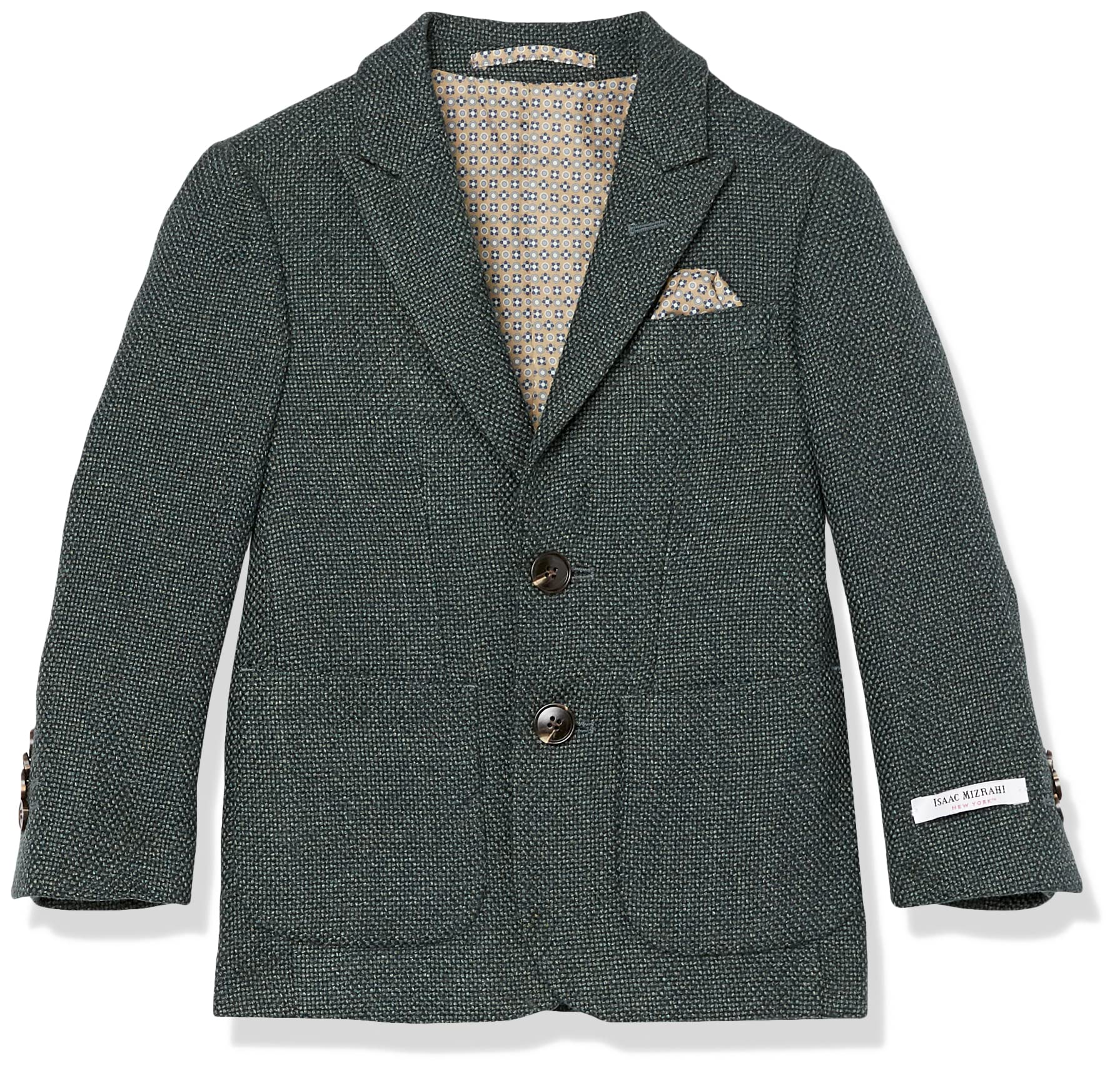 Isaac Mizrahi Slim Fit Boys Tweed Blazer Jacket for Kids - Perfect for School, Parties & Formal Occasions