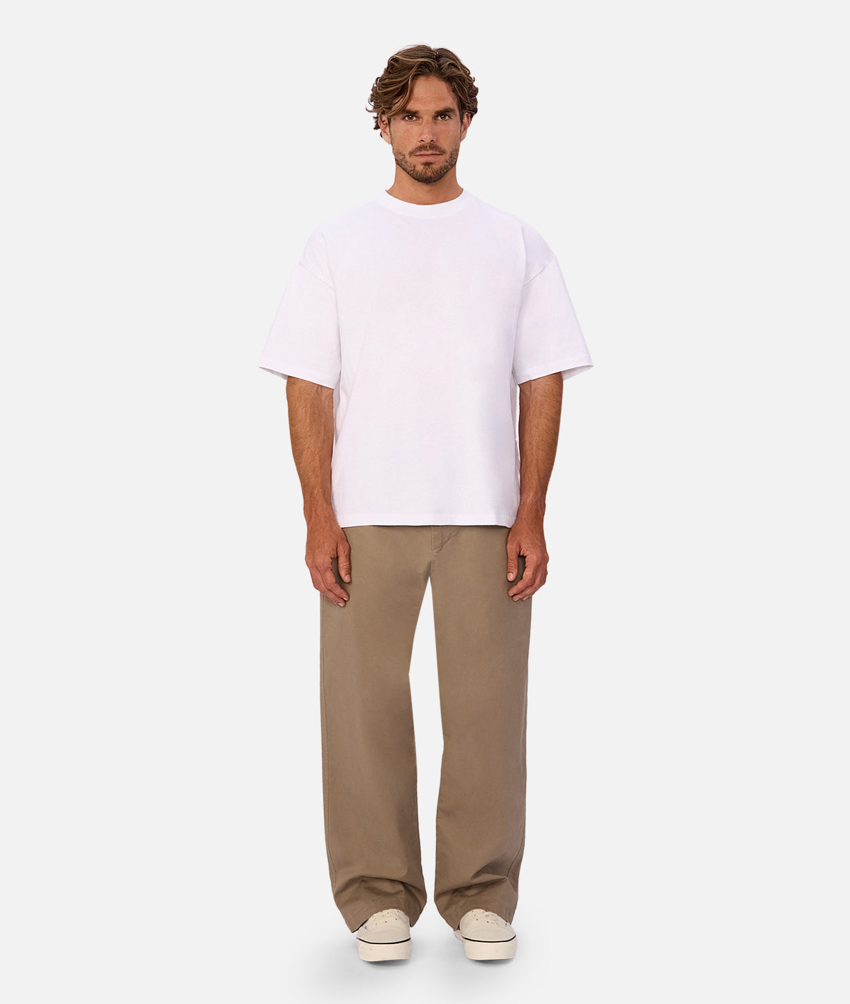 90s Vintage Chino Pants for Men - Classic Tan Casual Trousers | Perfect for Retro Streetwear & Everyday Comfort