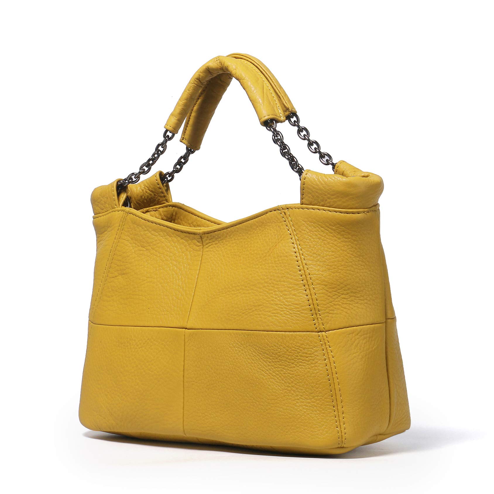 2022 Summer Women's Genuine Leather Tote Bag with Chain Strap - Stylish Messenger Purse for Work, Travel & Everyday Use