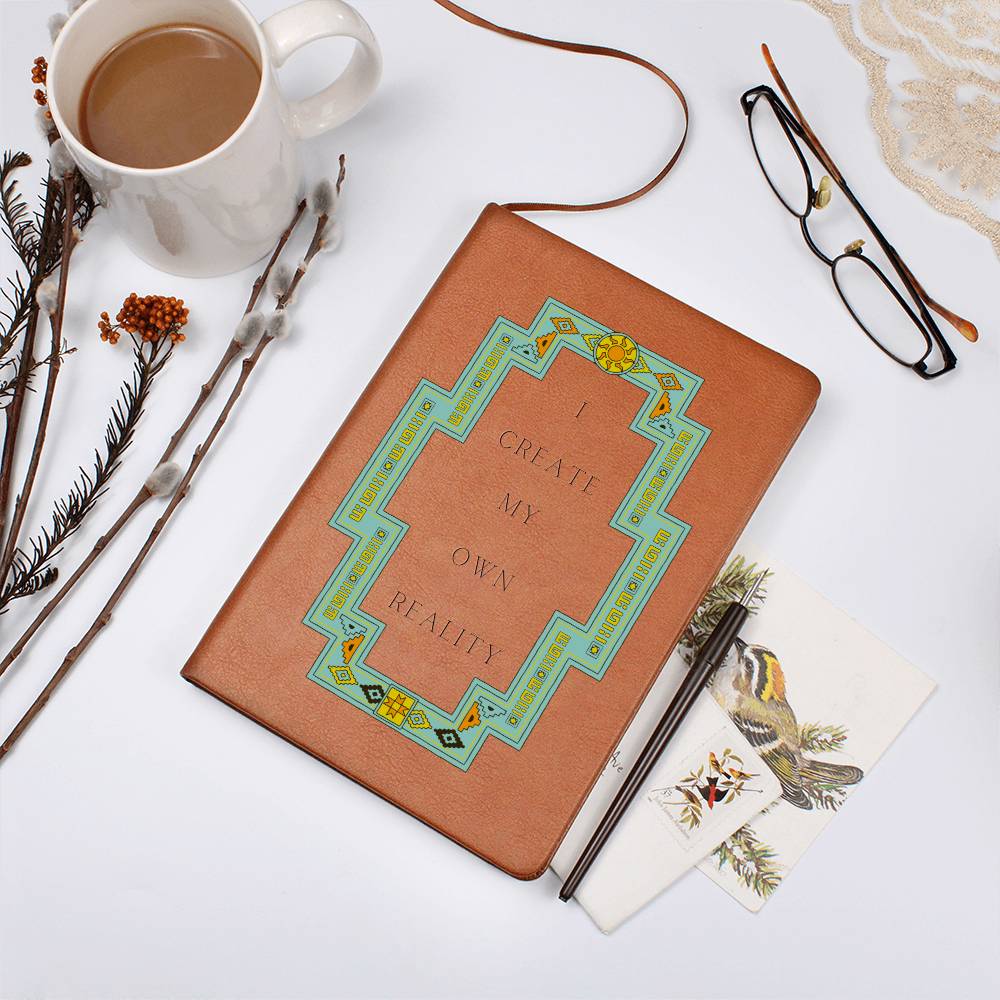 Southwestern Vegan Leather Journal - Handmade Leather Notebook for Writing, Sketching & Journaling - Perfect Gift for Writers, Artists & Dreamers - Use for Daily Reflection, Creative Projects & Personal Growth