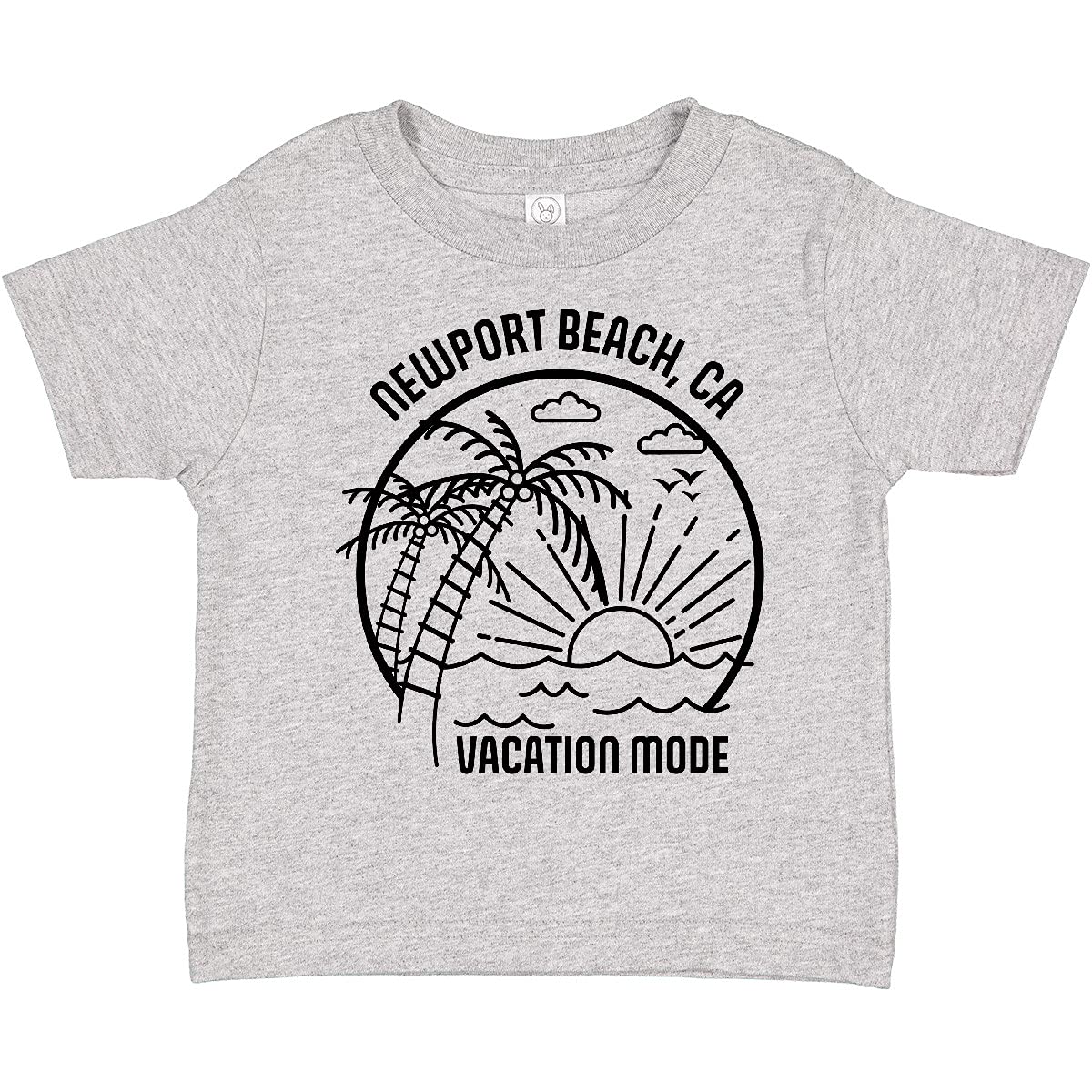 Inktastic Summer Vacation Mode Newport Beach California Toddler T-Shirt - Cute Beach Outfit for Toddlers, Boys & Girls - Perfect for Family Vacations, Beach Trips & Summer Activities