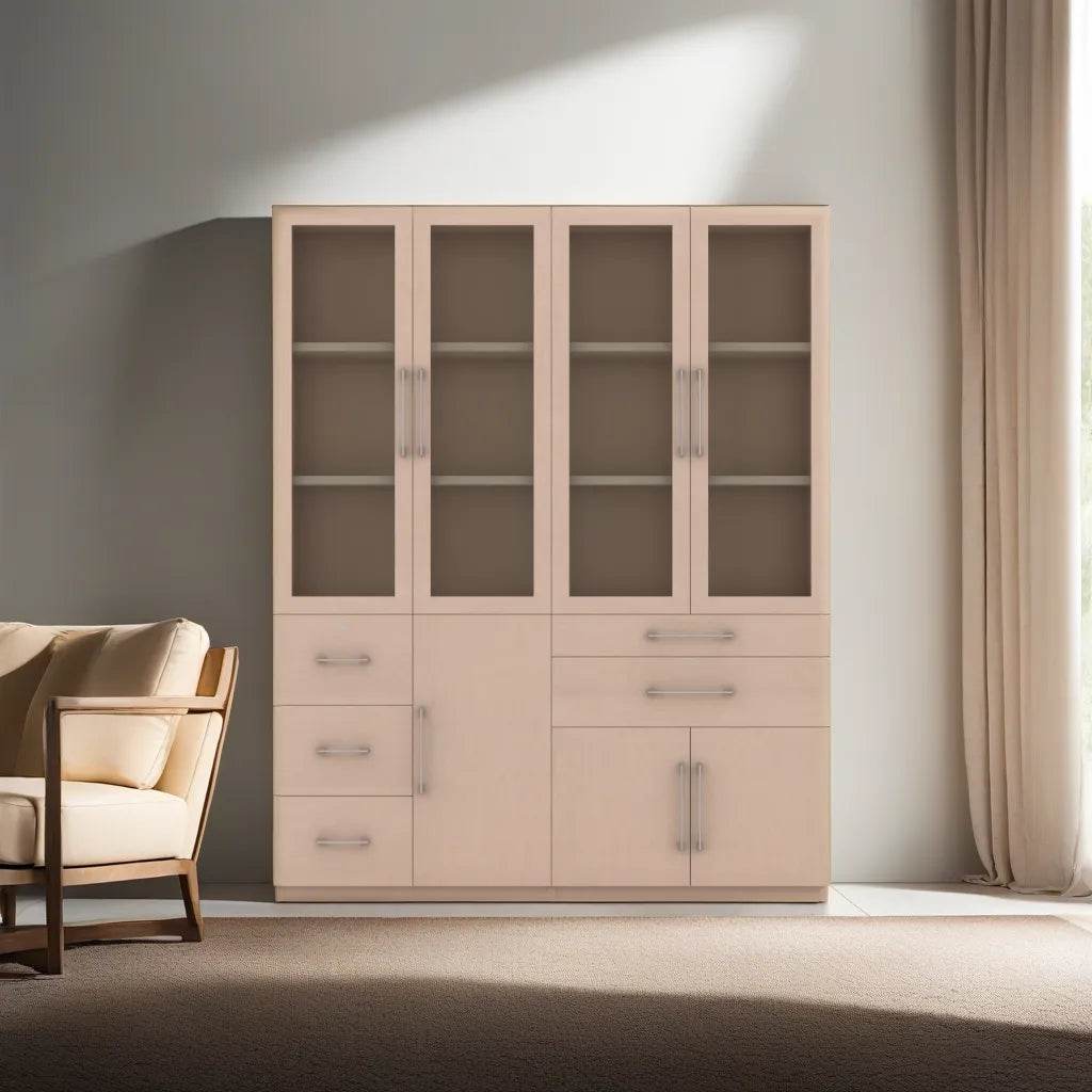 Moselle III Display Bookshelf - Modern Wooden Bookcase for Home & Office - Perfect for Living Room, Bedroom, and Study Organization