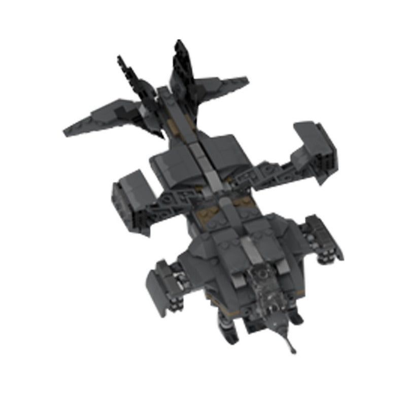 597pcs MOC 128311 Micro Aliens Series PART I: UD 4L Dropship Landing Type Building Blocks (Gobricks Version) - Perfect for Sci-Fi Model Collection & Space-Themed Display