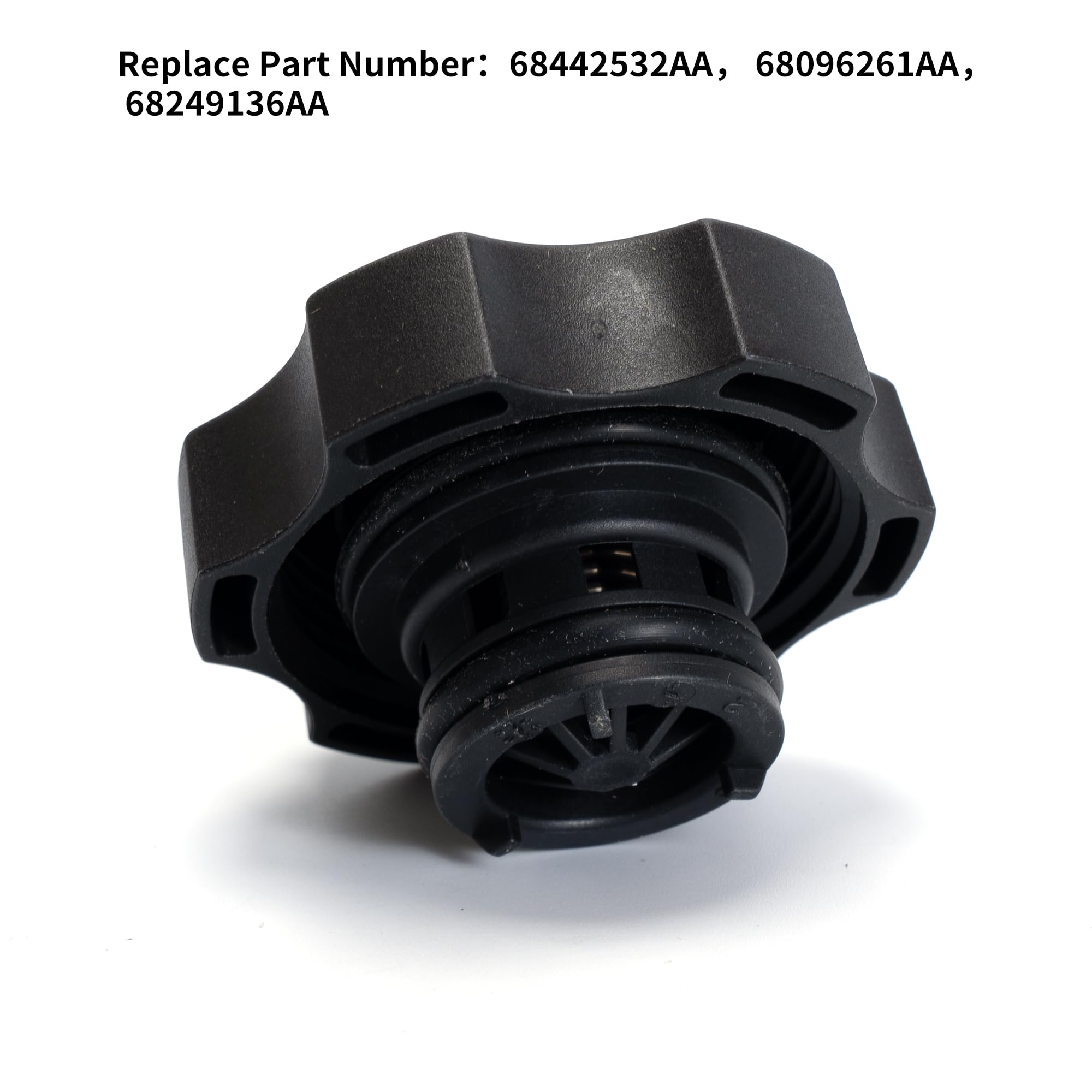 Rldym Engine Coolant Reservoir Recovery Cap 68249136AA Compatible with Jeep Grand Cherokee & Chrysler 68442532AA 68096261AA - Perfect for Cooling System Maintenance & Repair