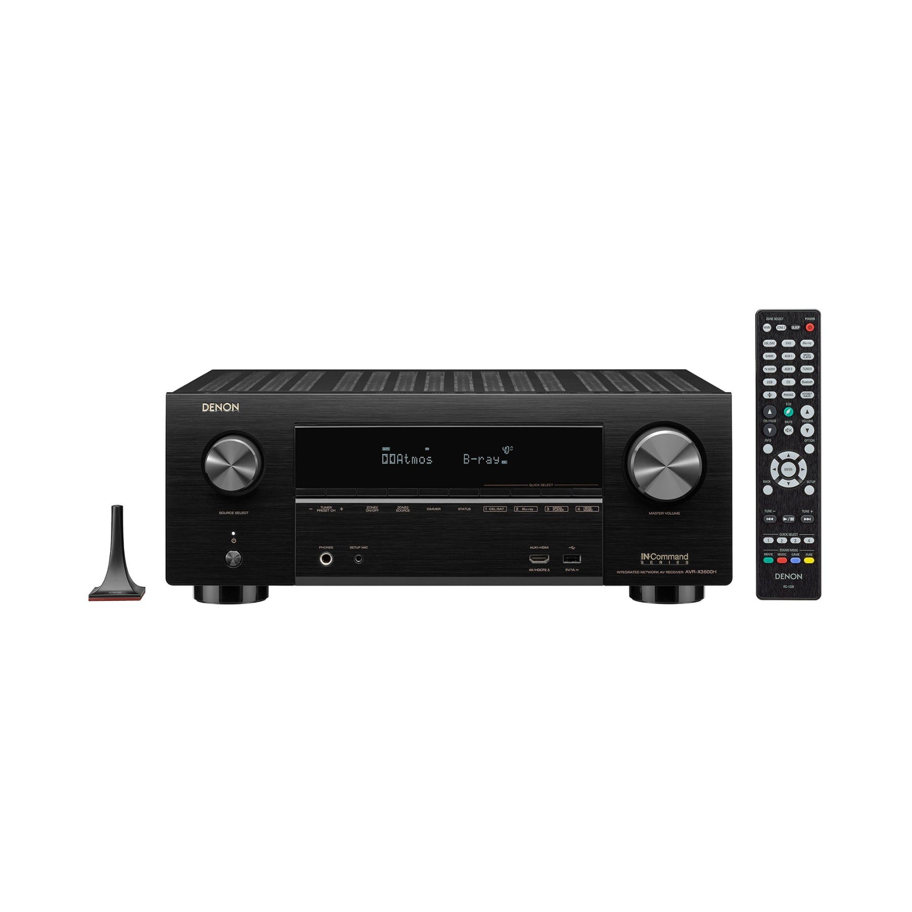Denon AVR-X3600H 9.2 Channel 4K Ultra HD AV Receiver with 3D Audio & Built-in HEOS | Open Box | Home Theater System for Movies, Music & Gaming