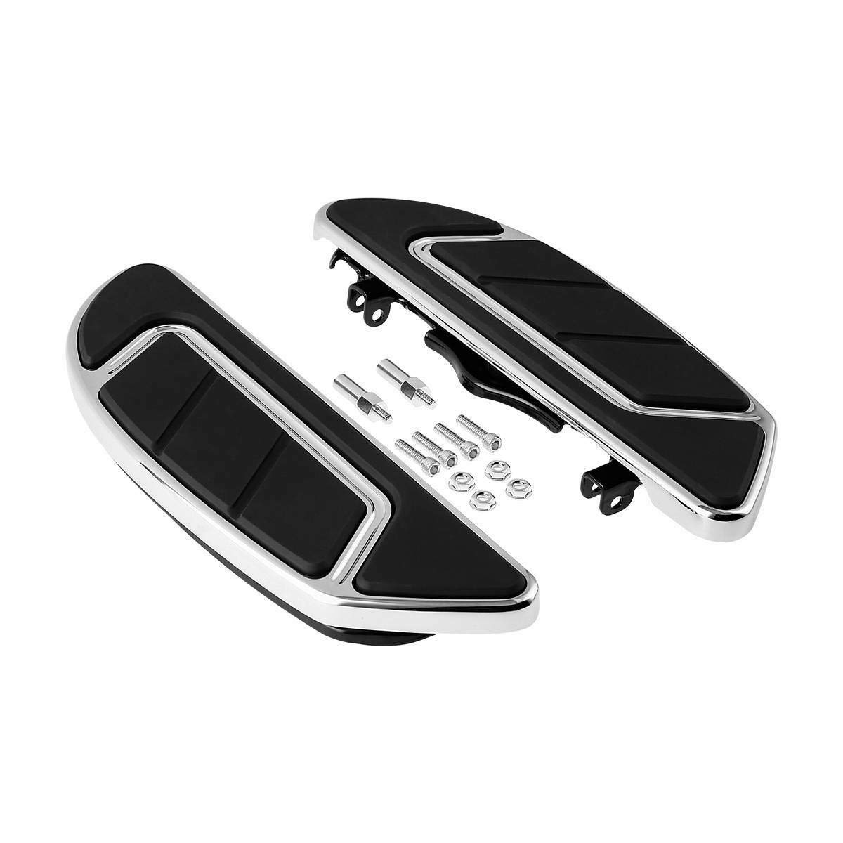 TCMT Front Rider Airflow Footboard Floorboard for Harley Touring Road King Electra Street Road Glide (1986-2025) & Trike Models (2008-2023) - Softail FL (1986-2017) & Switchback FLD (2012-2016) - Enhanced Comfort & Style for Long Rides & Cruising