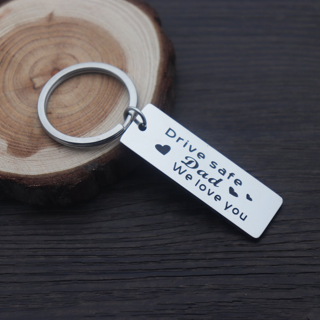 Personalized Trucker Keychain - Drive Safe Gift for Dad, Father's Day Present for Truck Drivers - Perfect for Trucker Appreciation, Birthdays & Holidays