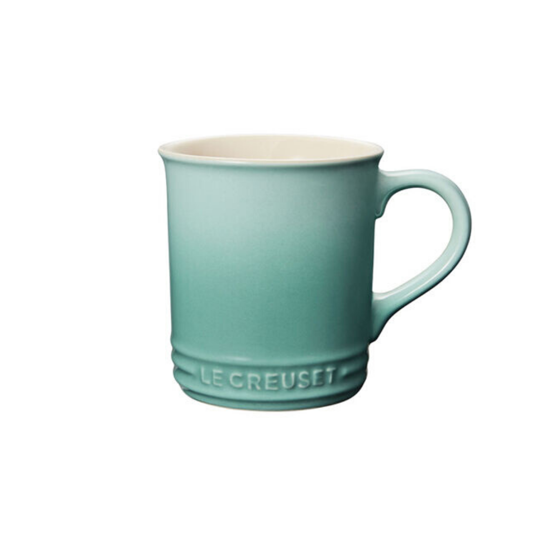 Le Creuset Classic Ceramic Coffee Mug - 12 oz, Sage Green, Durable & Stylish for Home, Office, or Gifts - Perfect for Hot & Cold Beverages
