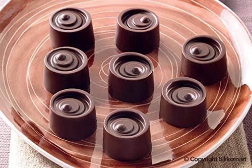 Premium Silikomart Silicone Chocolate Vertigo Mold for Baking, Cake Decorating & Candy Making - Perfect for Home Bakers & Professional Chefs