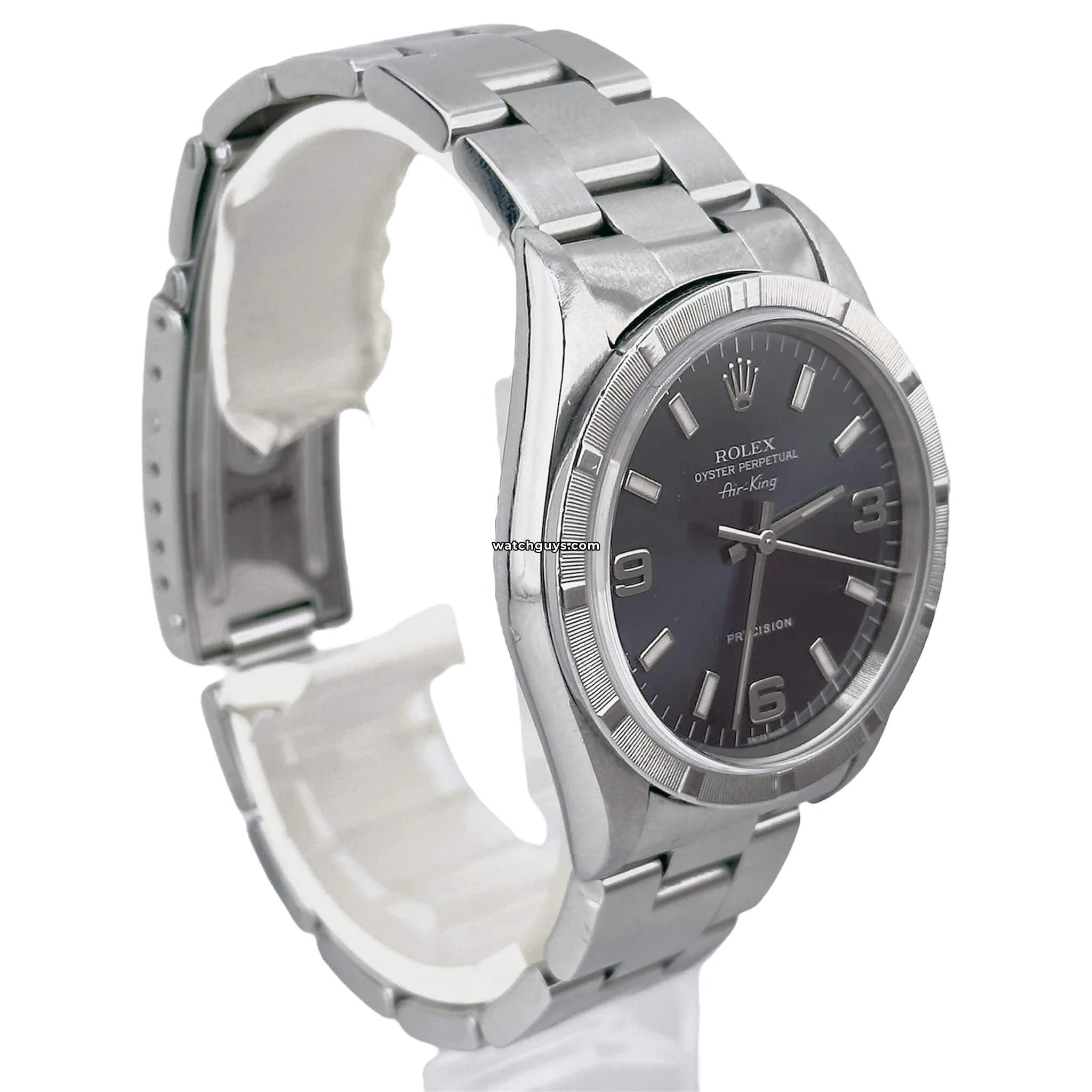 Rolex Air King 14010 Blue Dial Stainless Steel Men's Watch - Luxury Timepiece for Business, Casual & Special Occasions