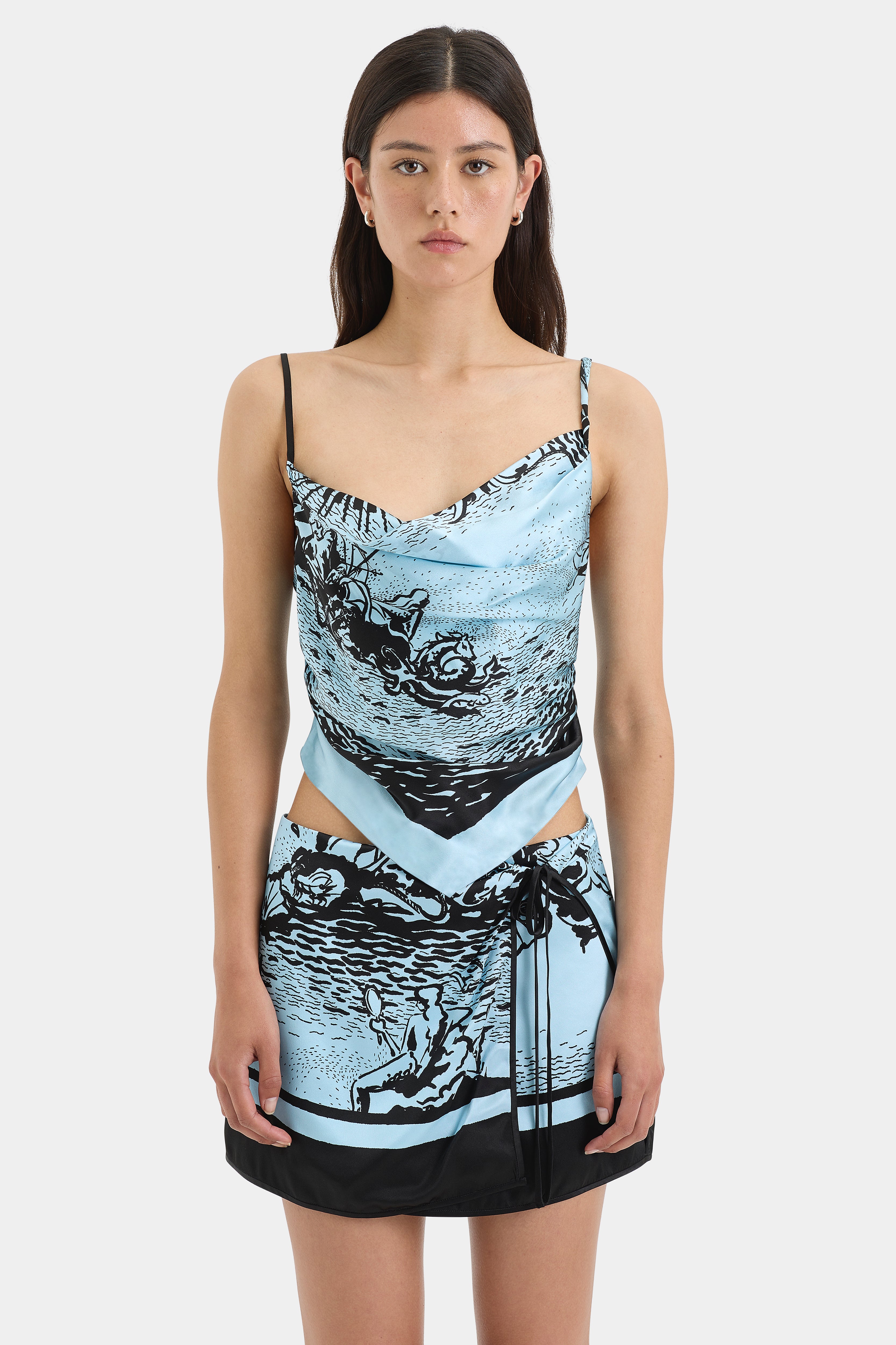 Dreamwood Scarf Cami - Soft & Stylish Women's Fashion Top for Casual Wear & Layering | Perfect for Date Night, Office & Everyday Outfits