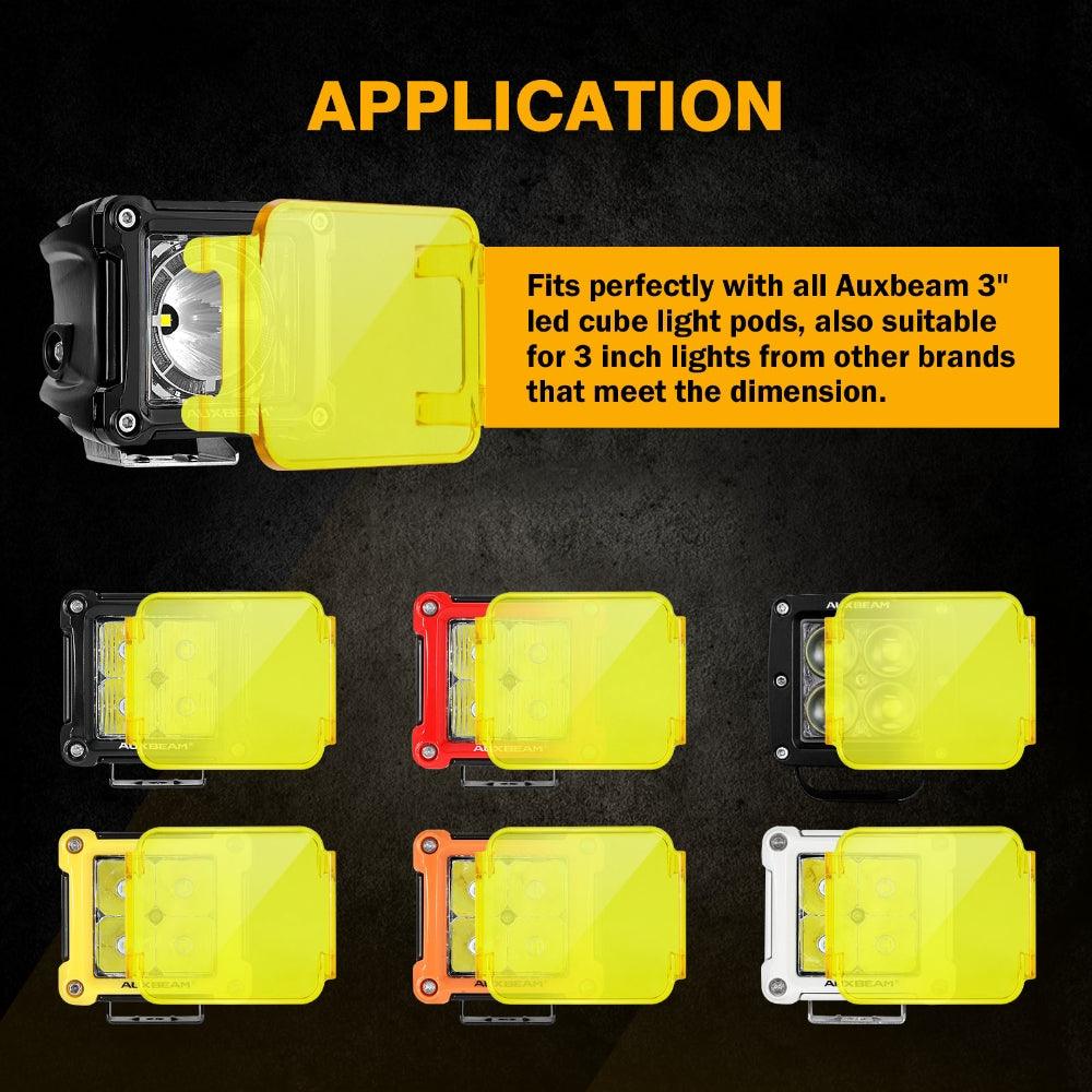 40W LED Pod Lights Spot/Flood Combo - RGB Multicolor Off-Road Lights with Wiring Harness for Jeep Wrangler, Gladiator - Perfect for Night Driving, Camping & Off-Road Adventures