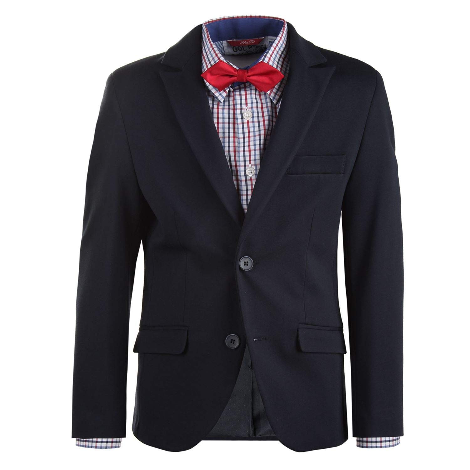 G.O.L. 3541105 Boys' Slim Fit Blazer - Dark Blue Formal Jacket for Kids (170 cm) | Perfect for School, Weddings & Special Occasions