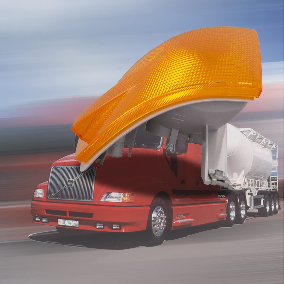 Volvo VN VNL VNM Truck Turn Signal Lights & Side Marker Lights - Compatible with OEM 8080852, 8080853 - Perfect for Replacement & Nighttime Safety Driving