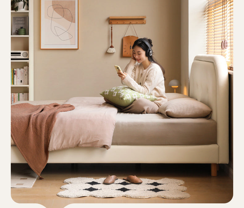 Premium Organic Leather Fabric - Ultra Soft & Luxurious Bed Cover for Comfortable Sleep - Perfect for Master Bedrooms, Guest Rooms & Cozy Home Decor