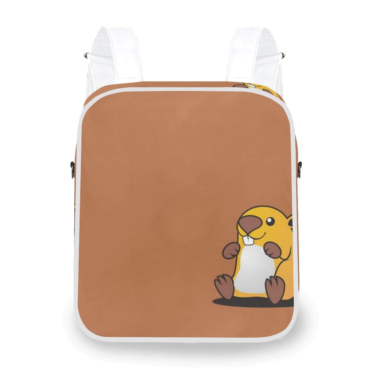 Women's Orange Cute Mini Backpack - Crossbody Bag for Travel & Daily Use