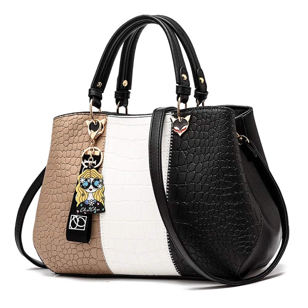 Stylish Women's PU Leather Handbags - Fashionable Shoulder Tote & Satchel Purses for Work, Travel & Everyday Use