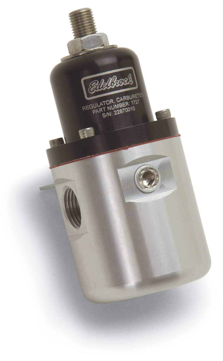 Edelbrock 1727 High Performance Aluminum Fuel Pressure Regulator - Universal Fit for Cars, Trucks & Racing Vehicles - Adjustable Fuel System Upgrade for Optimal Engine Performance