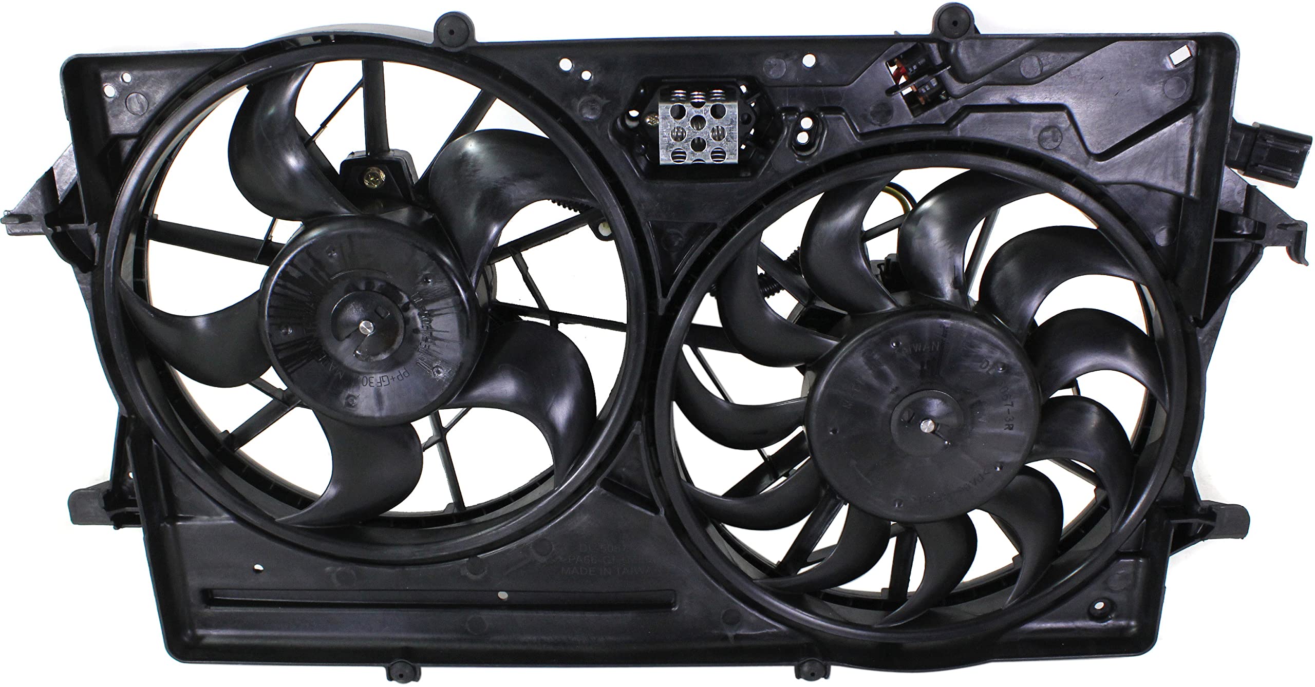 Go-Parts Replacement Engine/Radiator Cooling Fan Assembly for 2000-2002 Ford Focus (DOHC) 1S4Z8C607CC FO3115143 - Perfect for Overheating Prevention & Engine Cooling Maintenance