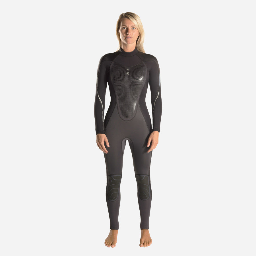 Fourth Element Women's Xenos 5mm Full Wetsuit - Premium Neoprene Diving Suit for Scuba & Snorkeling - Warm & Flexible Cold Water Wetsuit for Women - Perfect for Surfing, Kayaking & Water Sports