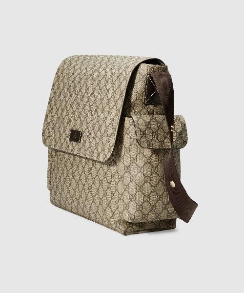 Gucci GG Plus Diaper Bag in Beige & Ebony - Stylish Designer Baby Bag for Moms, Perfect for Travel, Shopping & Everyday Use