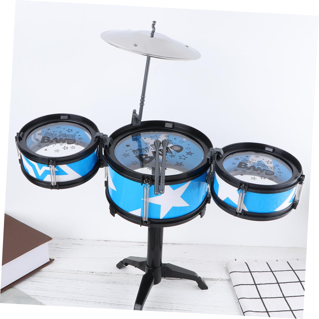 Vaguelly 2-Piece Kids Drum Set - Early Learning Musical Toy for Toddlers & Children | Perfect for Birthday Gifts, Preschool Education & Home Playtime