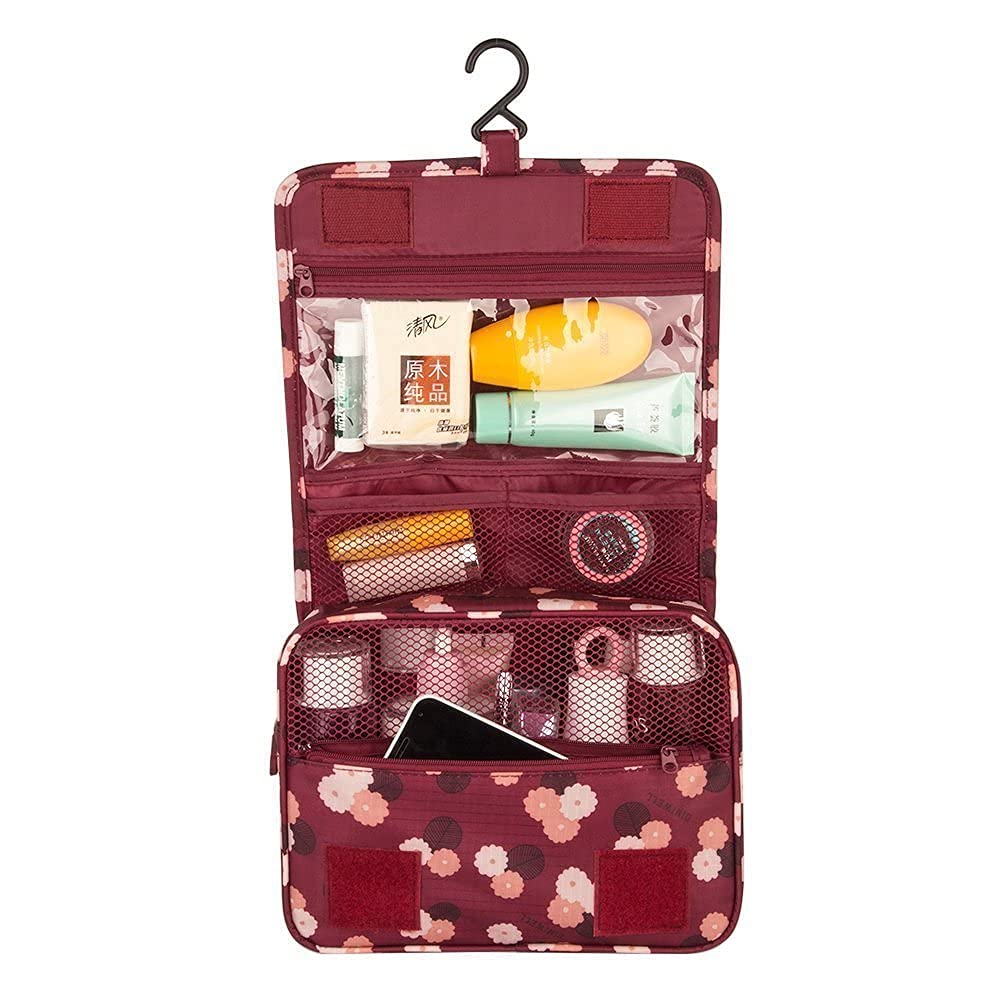 Divik Hanging Travel Toiletry Bag - Waterproof Cosmetic Makeup Organizer for Beauty Products, Medicines & Shaving Essentials - Perfect for Women's Jewelry Storage & Travel Accessories (1 Pack) - Ideal for Vacation, Gym, Camping & Business Trips
