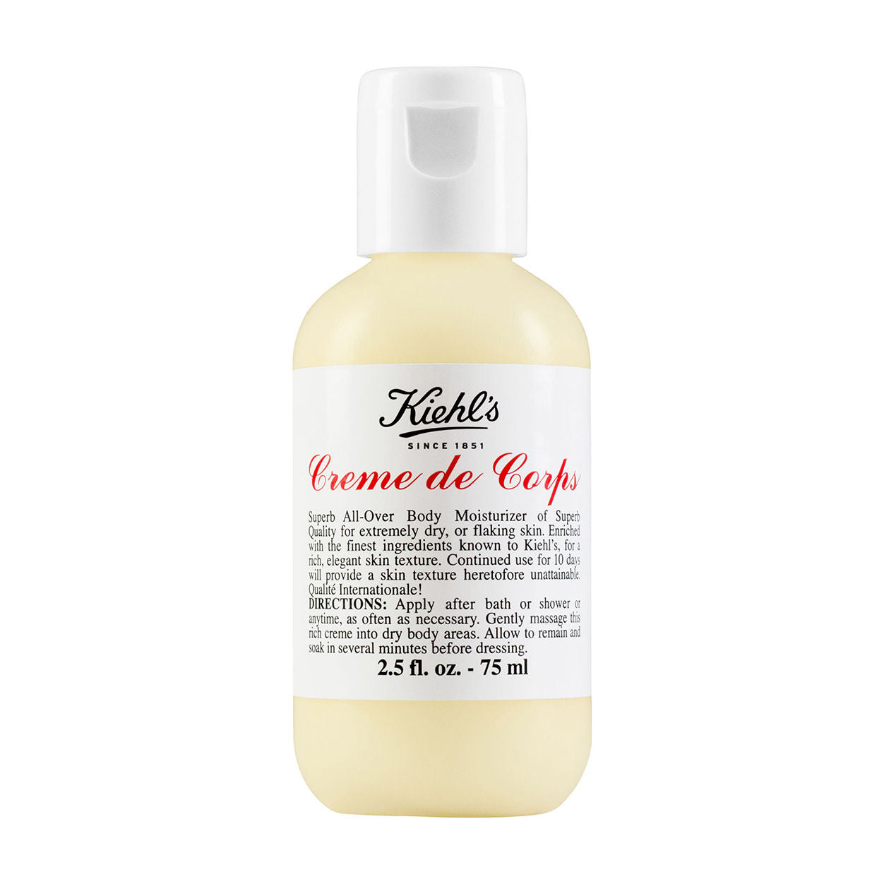 Kiehl's Since 1851 Creme De Corps Body Lotion - Ultra Moisturizing & Nourishing Dry Skin Care - Perfect for Daily Hydration & Winter Skin Relief