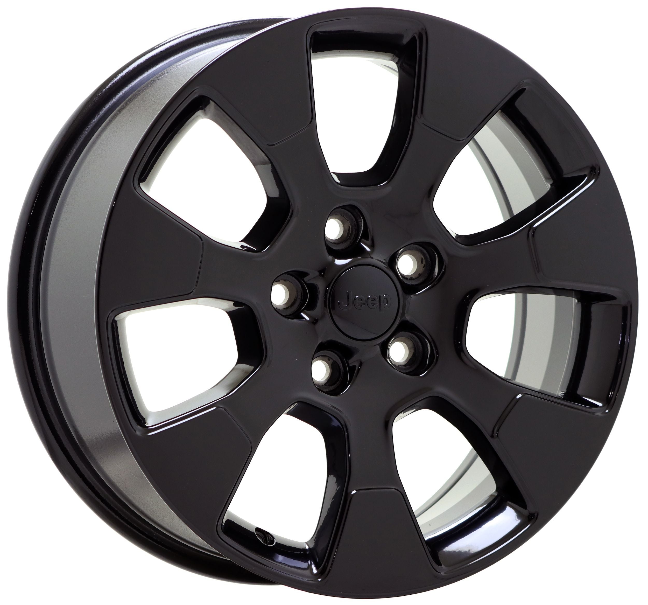 18 Jeep Wrangler Gladiator Gloss Black OEM Factory Wheels & Rims Set of 5 (Part #9222) - Perfect for Off-Roading, Truck Upgrades & Custom Builds