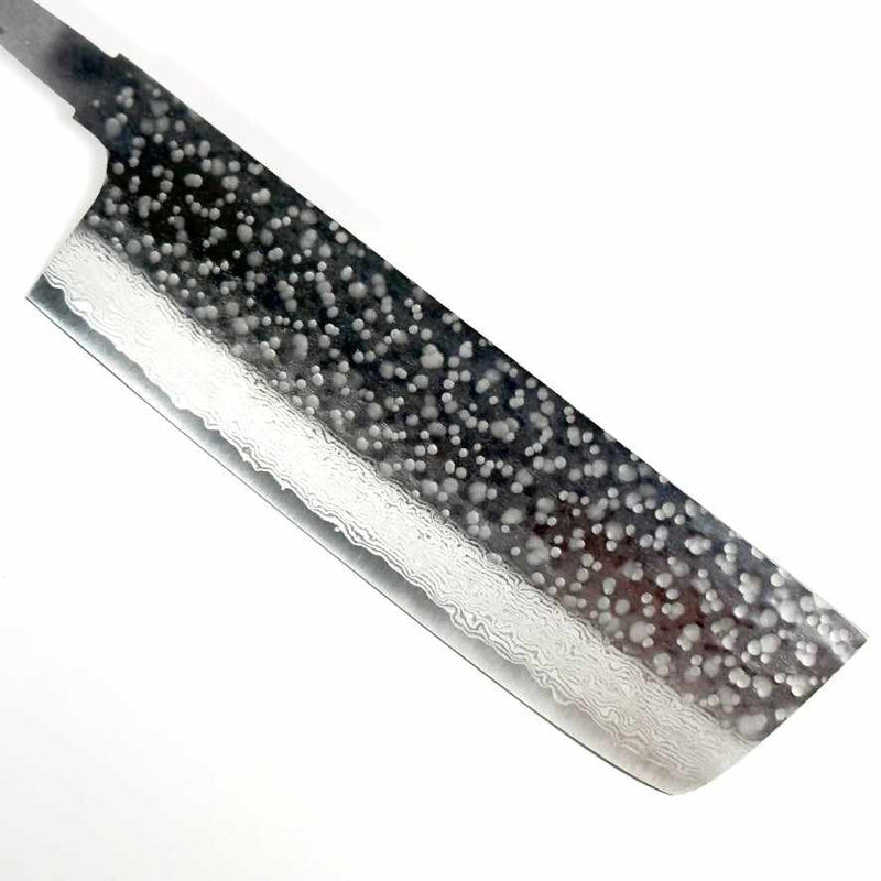 Makoto Kurosaki VG7 Tsuchime Damascus Nakiri Knife - 6.5