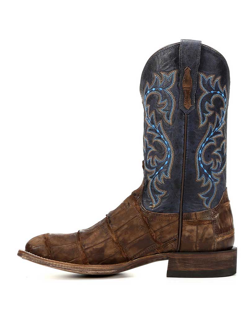 Lucchese M4344 Men's Malcolm Giant Alligator Cowboy Boots in Brandy - Premium Western Boots for Rodeo, Country Dancing & Fashion