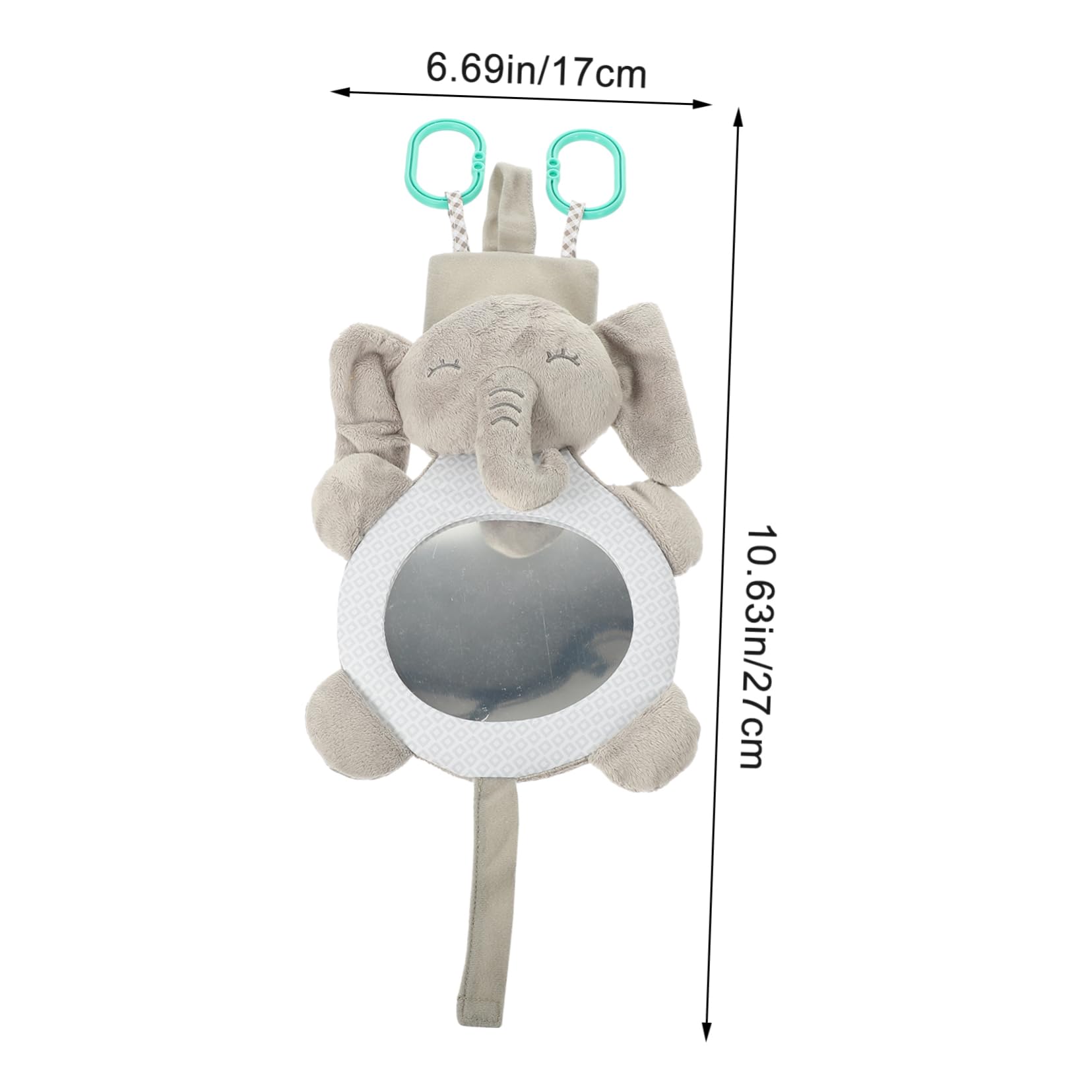 VICASKY 2-Piece Baby Hanging Toys for Crib - Soft Plush Animal Sensory Toys for Newborns & Infants | Perfect for Nursery Decor, Baby Shower Gifts & Early Childhood Development