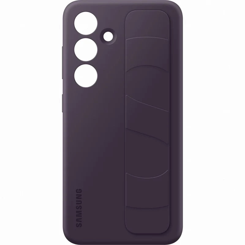 Samsung Galaxy S24 Grip Stand Case - Shockproof Protective Cover with Kickstand for Hands-Free Viewing - Perfect for Watching Videos, Gaming, and Video Calls