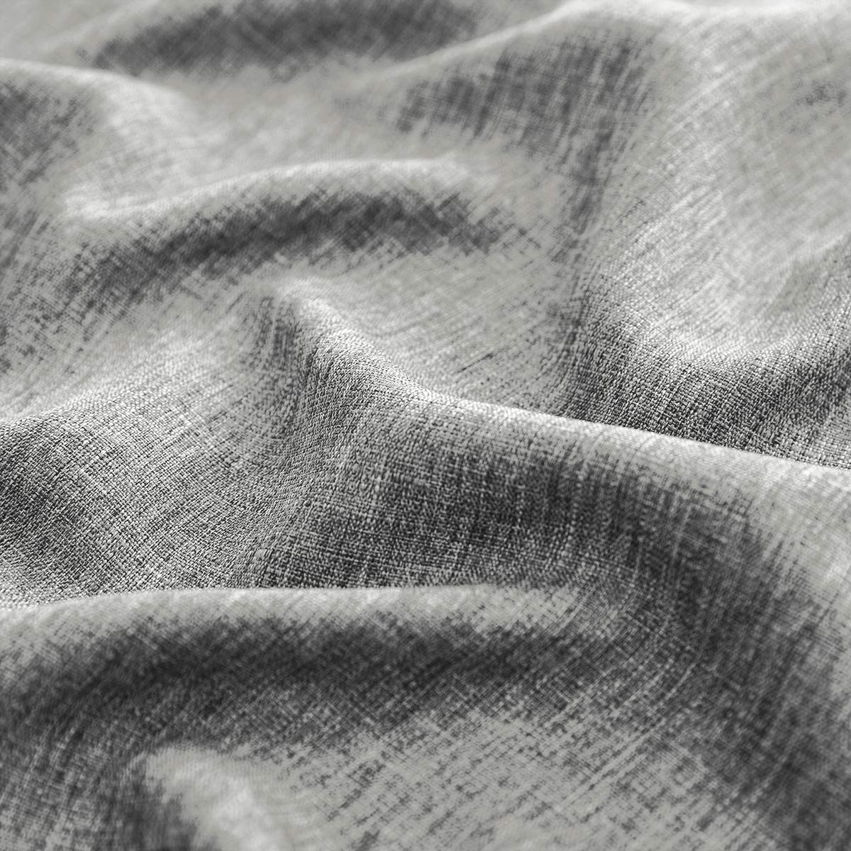 Premium Heavy Duty Linen Tablecloth - 60 Inch Round Stain-Proof Water Resistant Washable Table Cover for Kitchen, Dining Room, Holiday Decor (Grey) | Elegant Pompom Tassel Design for Weddings, Parties & Home Decor
