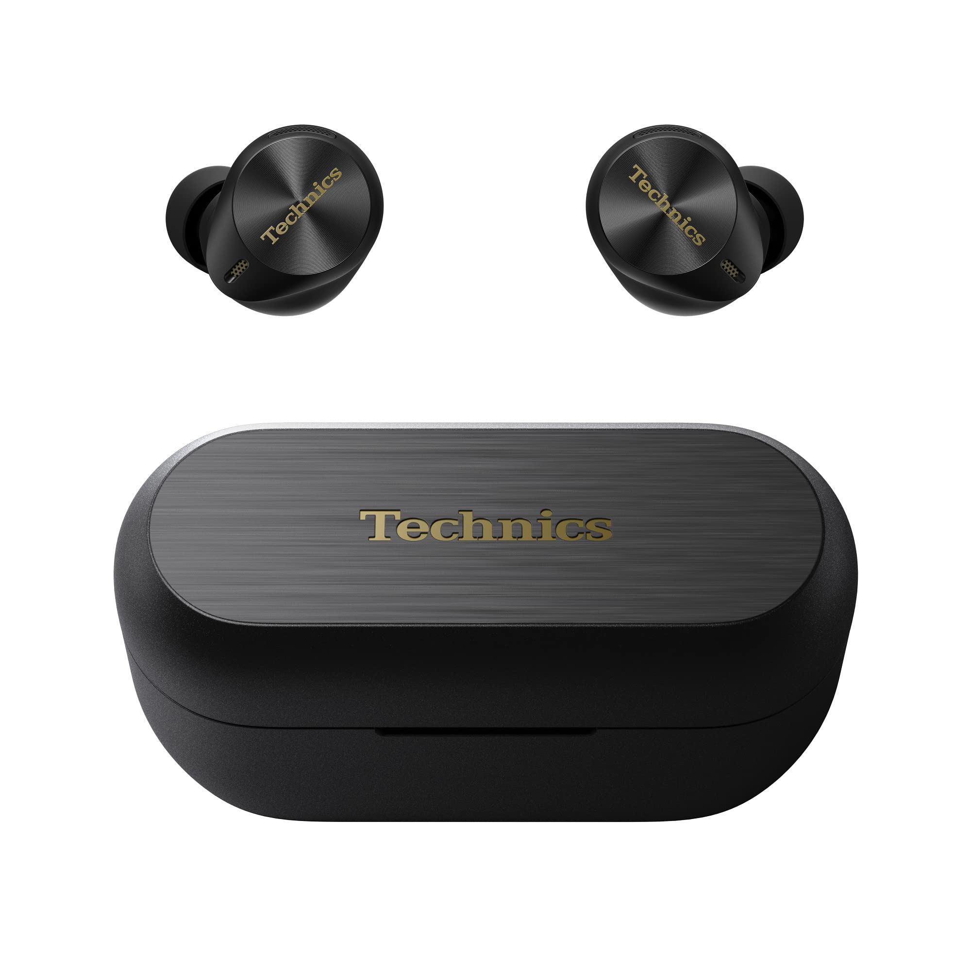 Technics EAH-AZ80E-K Wireless Bluetooth Earbuds with Active Noise Cancelling (ANC), Multipoint Connectivity for 3 Devices, Comfort-Fit In-Ear Design, Wireless Charging Case - Perfect for Commuting, Workouts & Travel (Black)