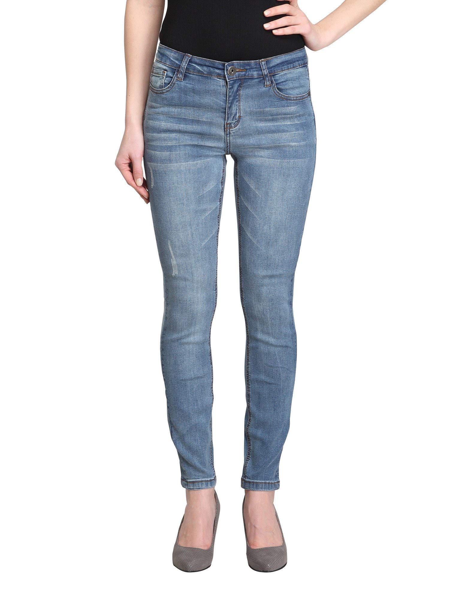 Best Women's Mid-Rise Skinny Jeans - Stretch Denim Pants for Everyday Comfort | Perfect for Work, Casual Outings & Date Nights
