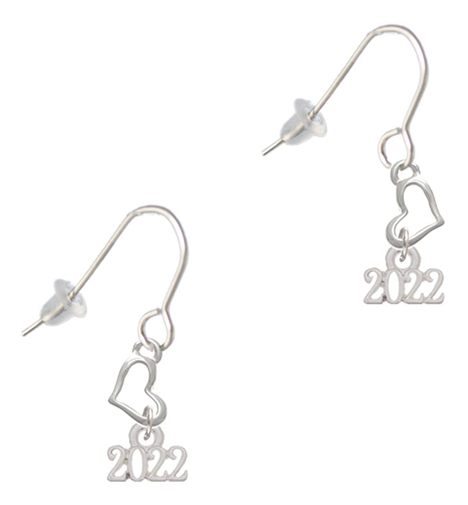 Silver Mini Heart French Earrings - Elegant Jewelry for Daily Wear