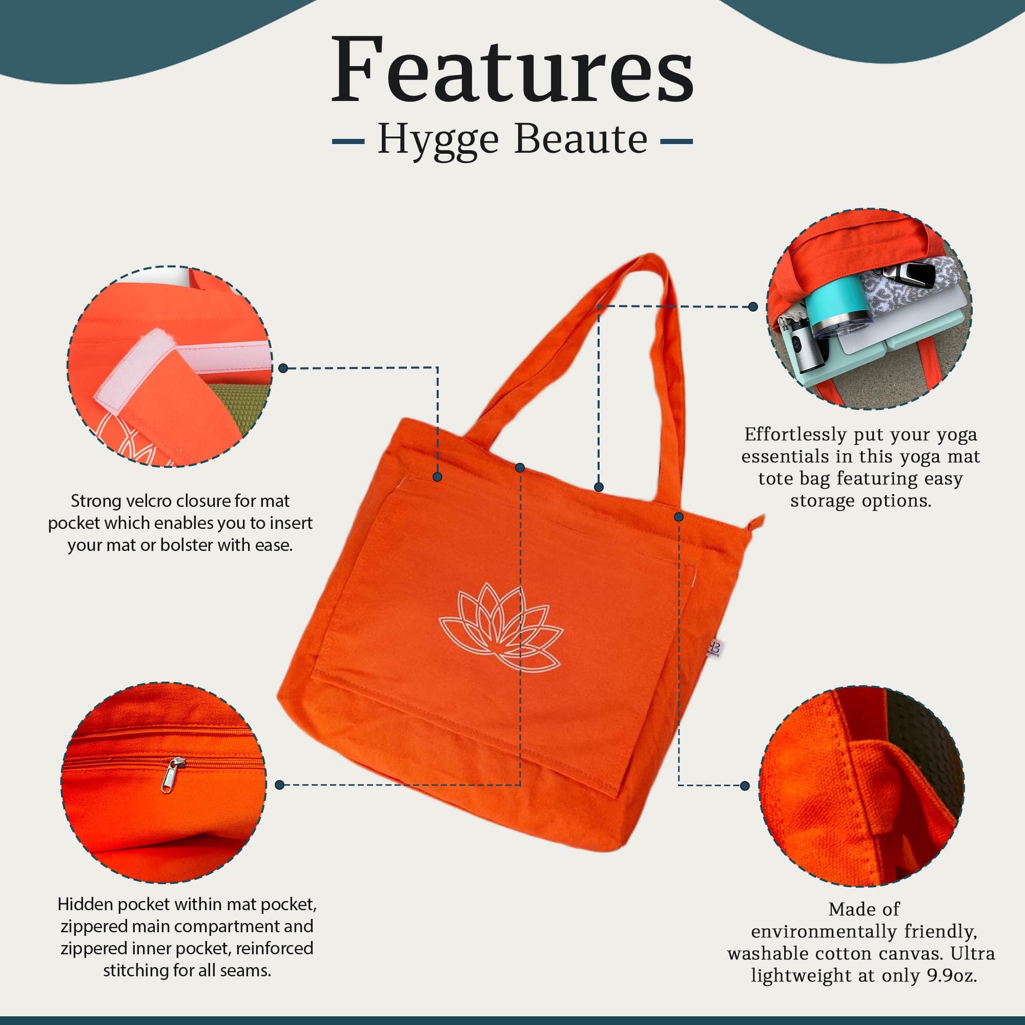 Premium Yoga Mat Bag for Women - Non-Slip Gym Tote with Pockets - Yoga Mat Carrier & Workout Bag - Fits All Standard Mats (5-8mm) - Perfect for Yoga Class, Gym, Travel & Outdoor Workouts