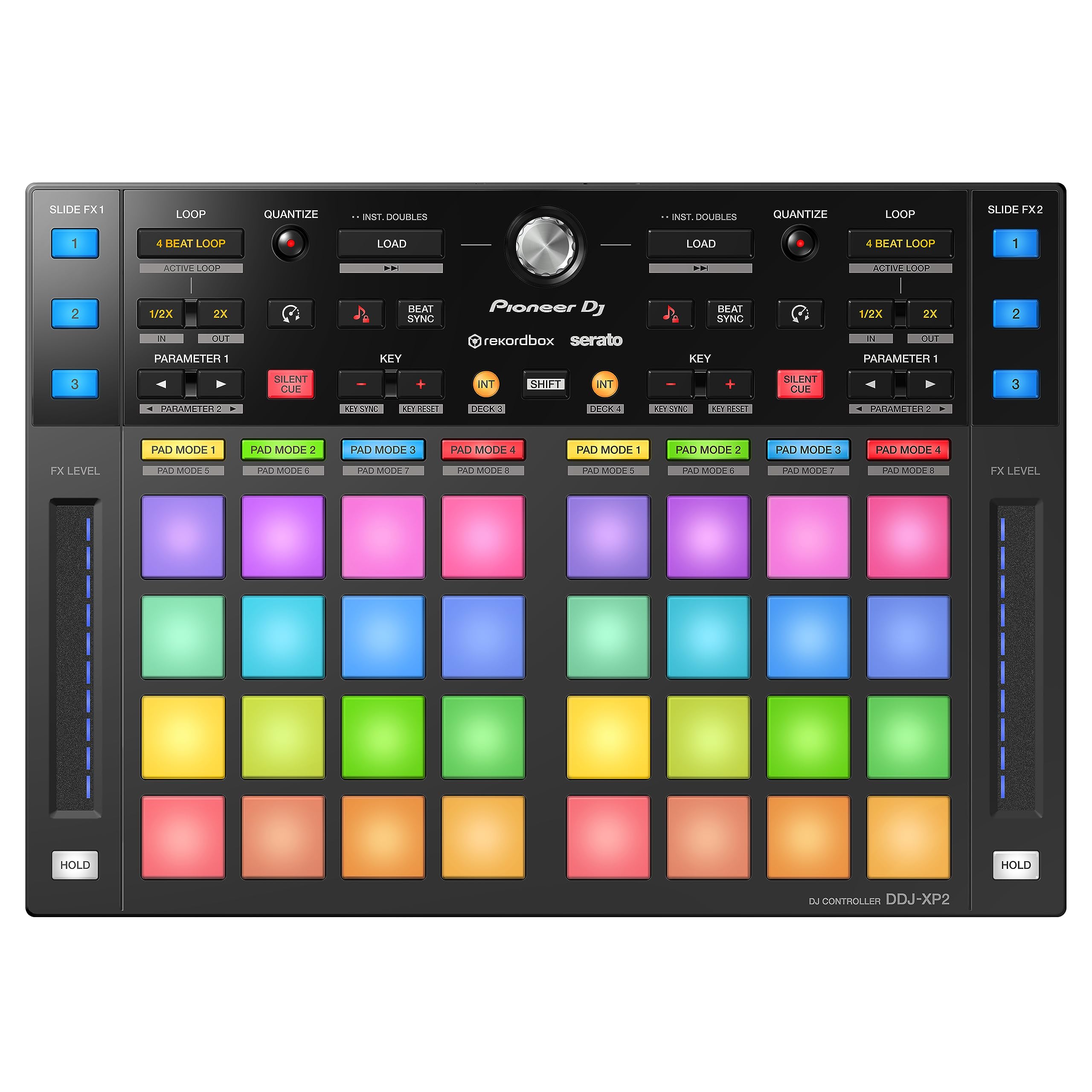 Pioneer DJ DDJ-XP2 Professional DJ Sub-Controller for Rekordbox & Serato DJ Pro - Perfect for Club Gigs & Home DJ Setups