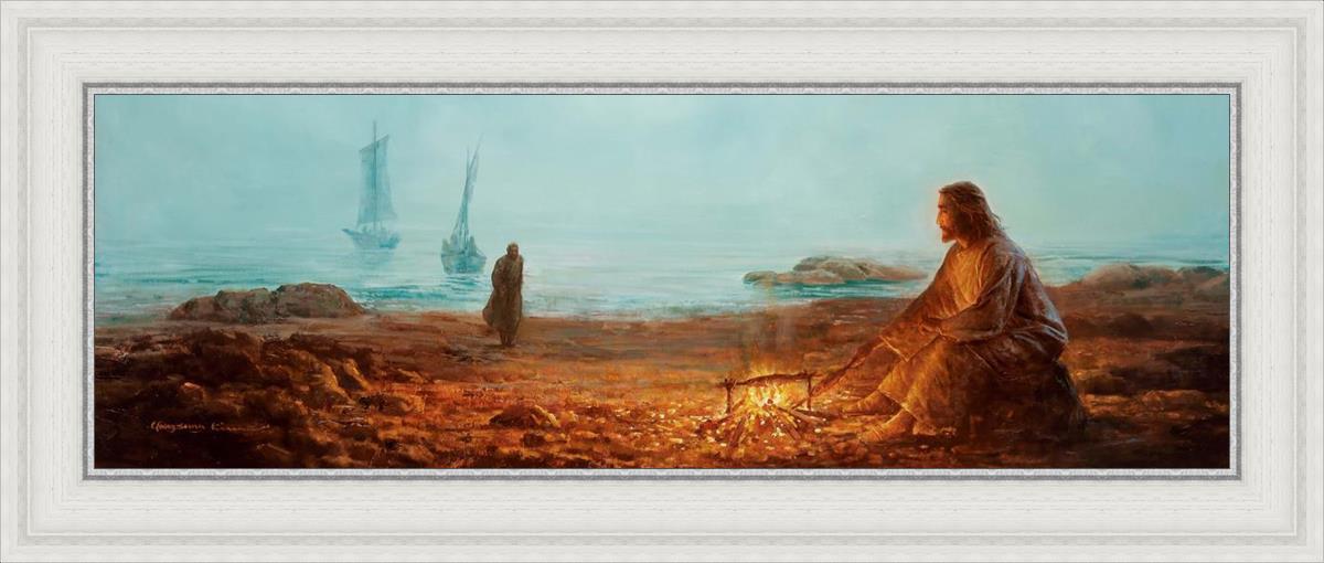 By The Shore By Yongsung Kim - Coastal Wall Art Print for Beach House Decor, Ocean Themed Living Room & Bedroom