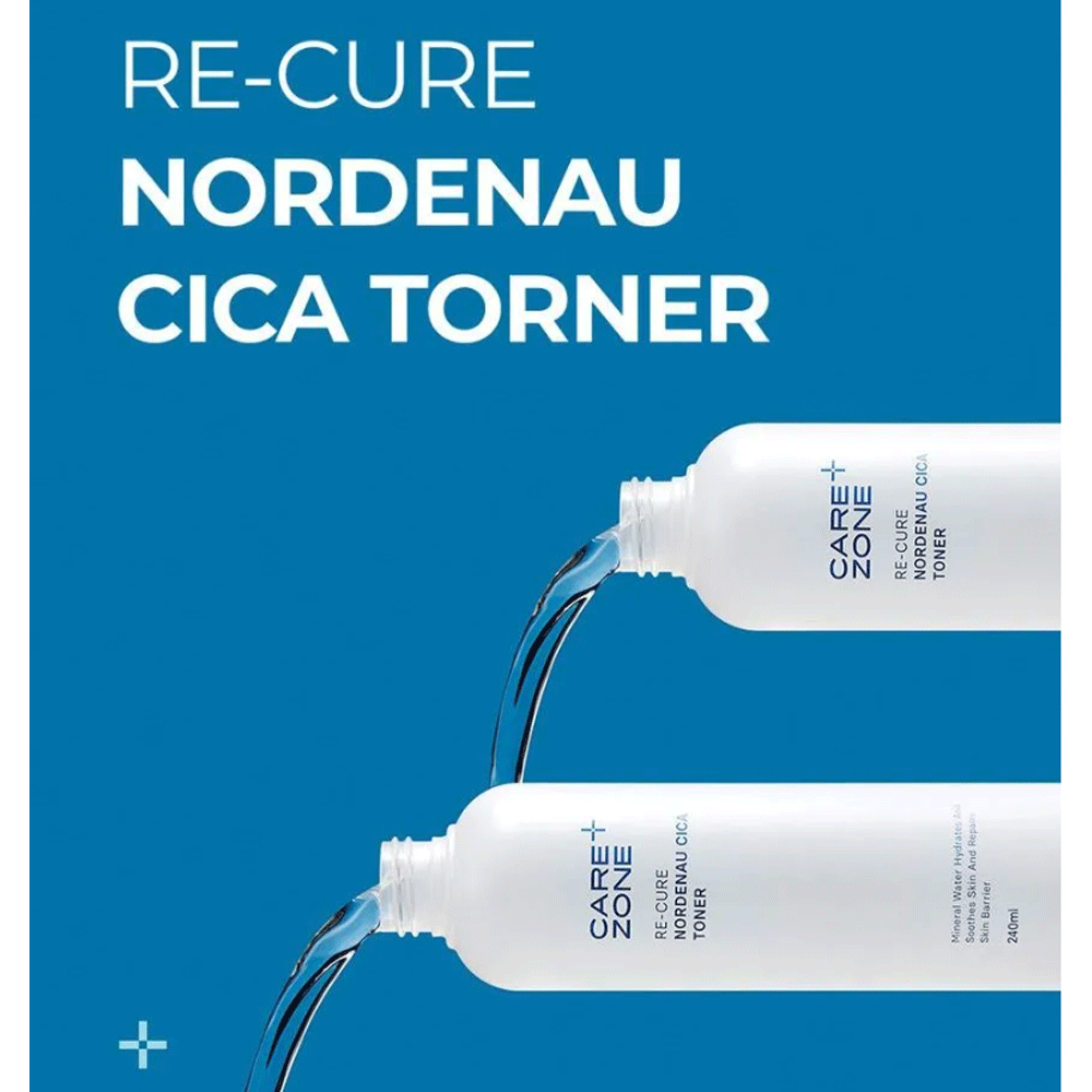 CAREZONE Recure Nordenau Cica Toner 240ml - Soothing Facial Toner for Sensitive Skin | Hydrating & Calming Skincare | Perfect for Daily Use & Post-Treatment Care