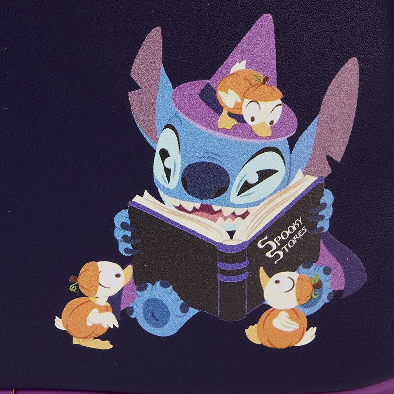 Disney Stitch Exclusive Spooky Stories Halloween Glow Mini Backpack for Kids - Cute Light Up Backpack for Trick or Treating, Cosplay & Disney Fans