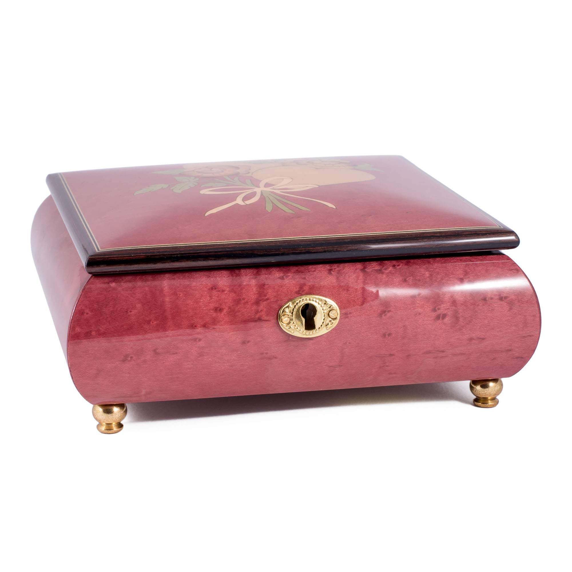 Exquisite Italian Inlaid Double Heart Music Box & Jewelry Box - Customizable Tune Options - Perfect for Romantic Gifts, Wedding Favors & Home Décor