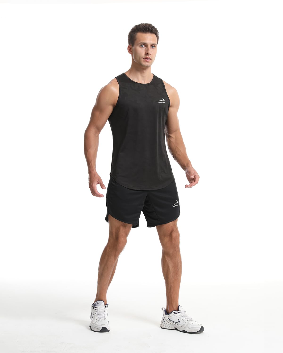 Rane Sports Men's Quick-Dry Sleeveless Workout Shirts for Bodybuilding, Gym & Fitness Training - Ideal for Weightlifting, Running & CrossFit