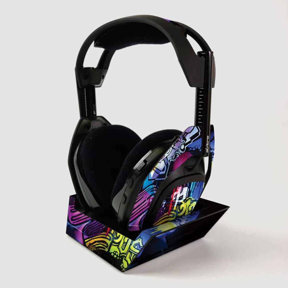 ASTRO Gaming A50 Wireless Headphone & Base Station Skin - Midnight Mischief Vinyl Wrap Cover | Protective, Durable Decal | Easy to Apply | Made in USA | Perfect for Gaming Setup & Personalization