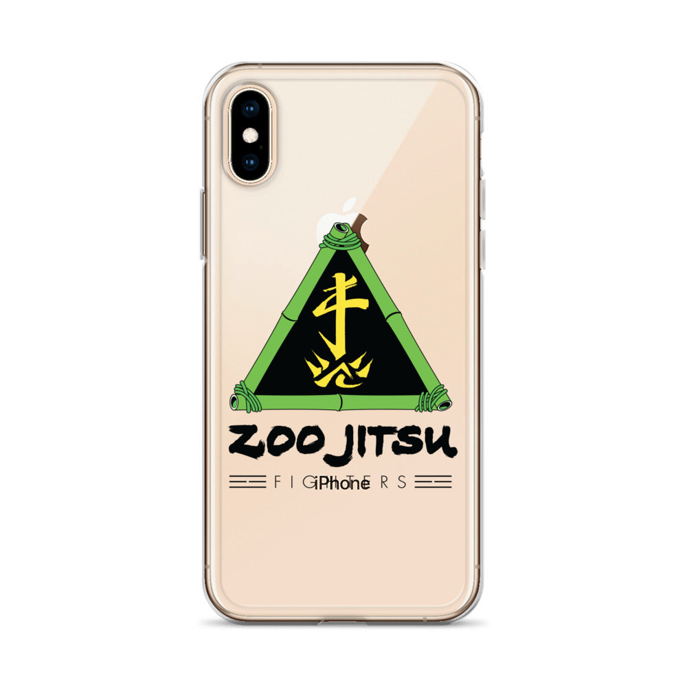 Zoo Jitsu Fighters Logo Clear Protective Case for iPhone 14/13/12/11 Pro Max XR XS - Slim Shockproof Phone Cover with Premium HD Print - Perfect for Martial Arts Fans & Anime Lovers