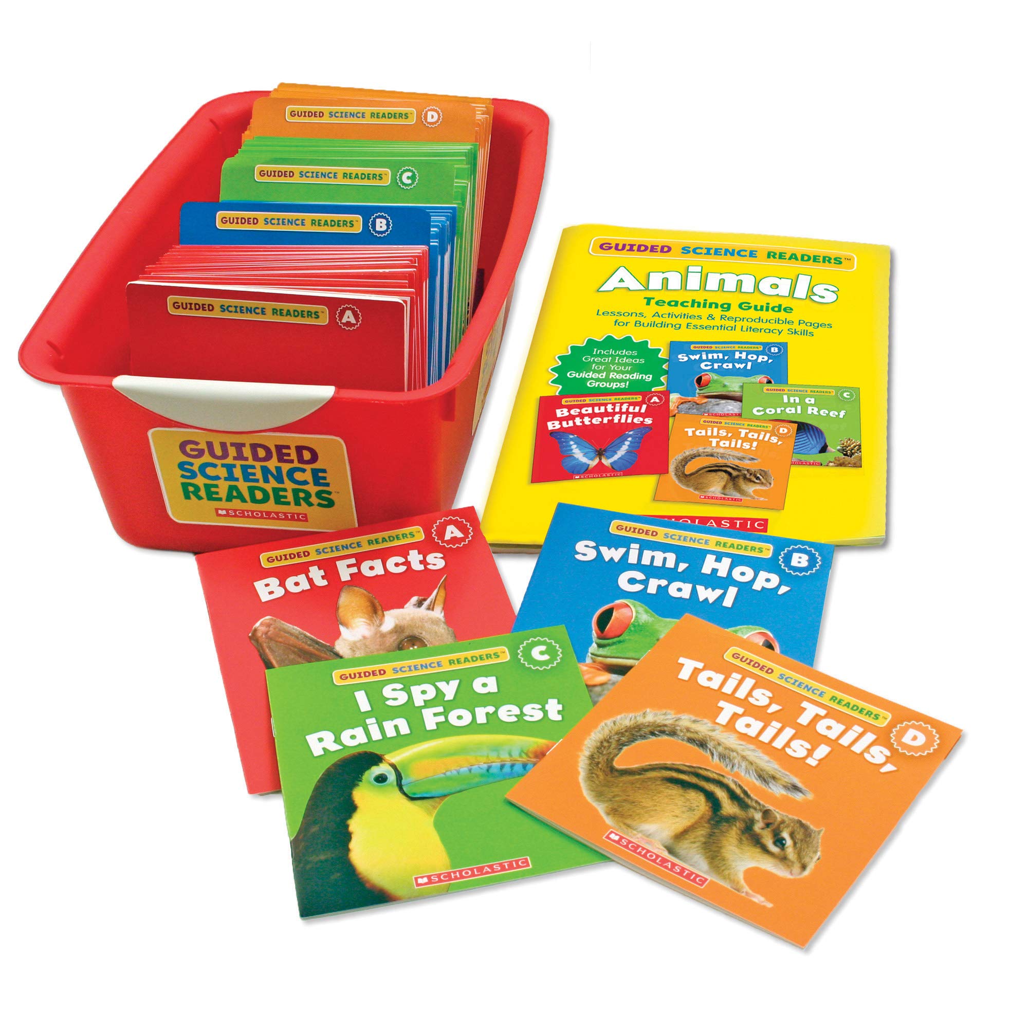 Scholastic SC-544272-A1 Guided Science Readers Super Animals Book Set for Kindergarten to 1st Grade - Perfect for Early Reading, Homeschooling & Classroom Learning